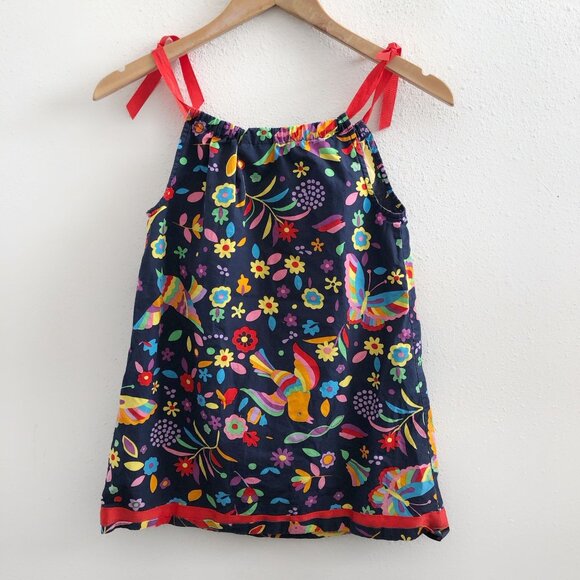 HANNA ANDERSSON Floral Sleeveless A-Line Dress Size 5= 110cm - Picture 1 of 9
